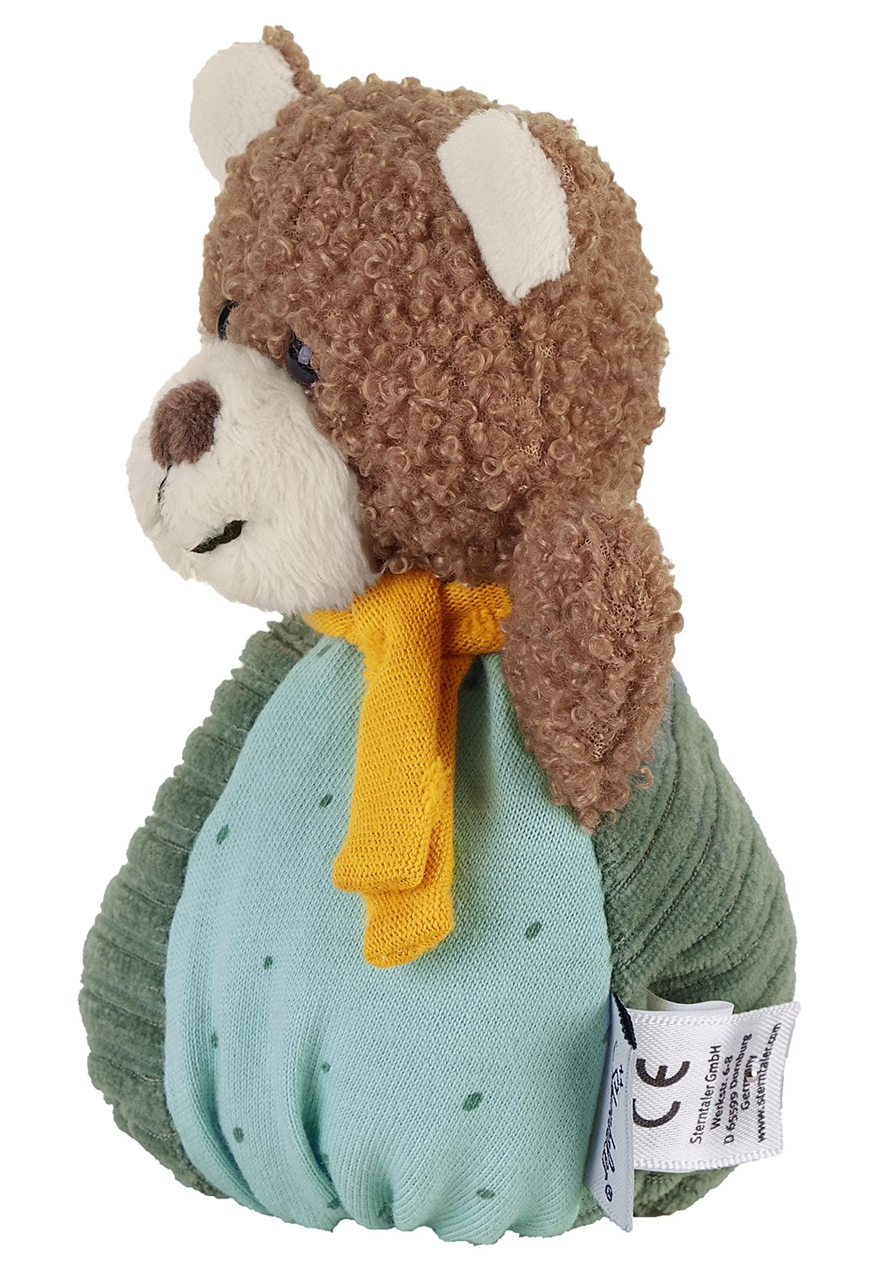 Knuddelsäckchen Bär Ben in Grün und Türkis, 13 cm