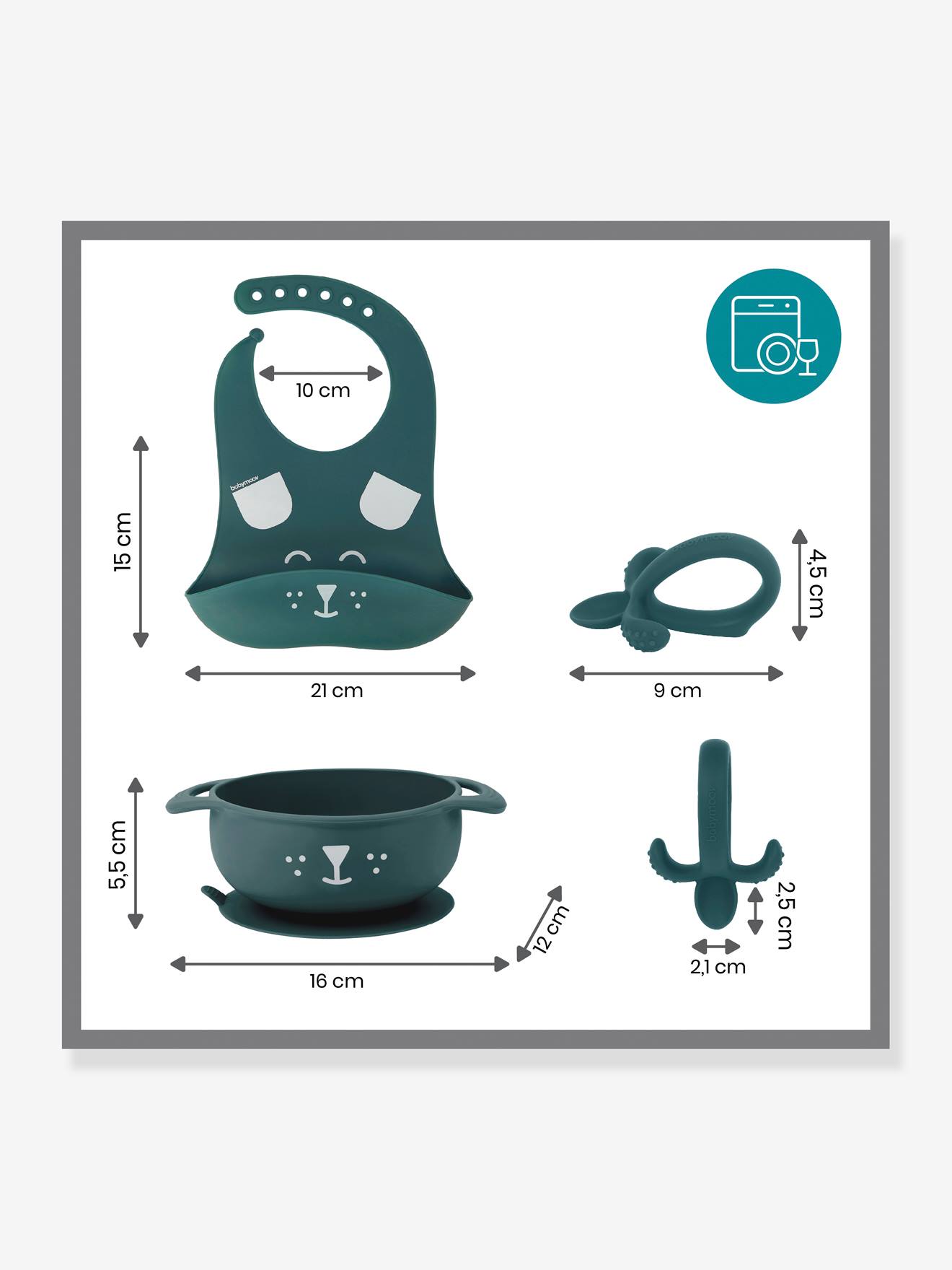Kit repas silicone BABYMOOV First’Isy beige (renard)