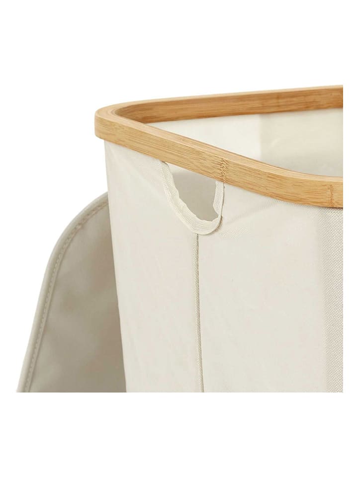 THE HOME DECO FACTORY Aufbewahrungskorb in Creme/ Natur - (B)38 x (H)38 x (T)38 cm günstig kaufen onesize