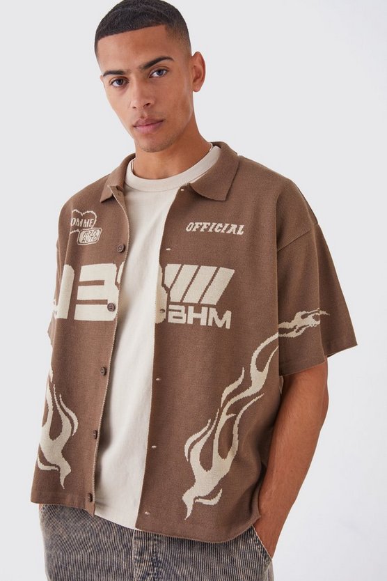 Kastiges Moto-Hemd