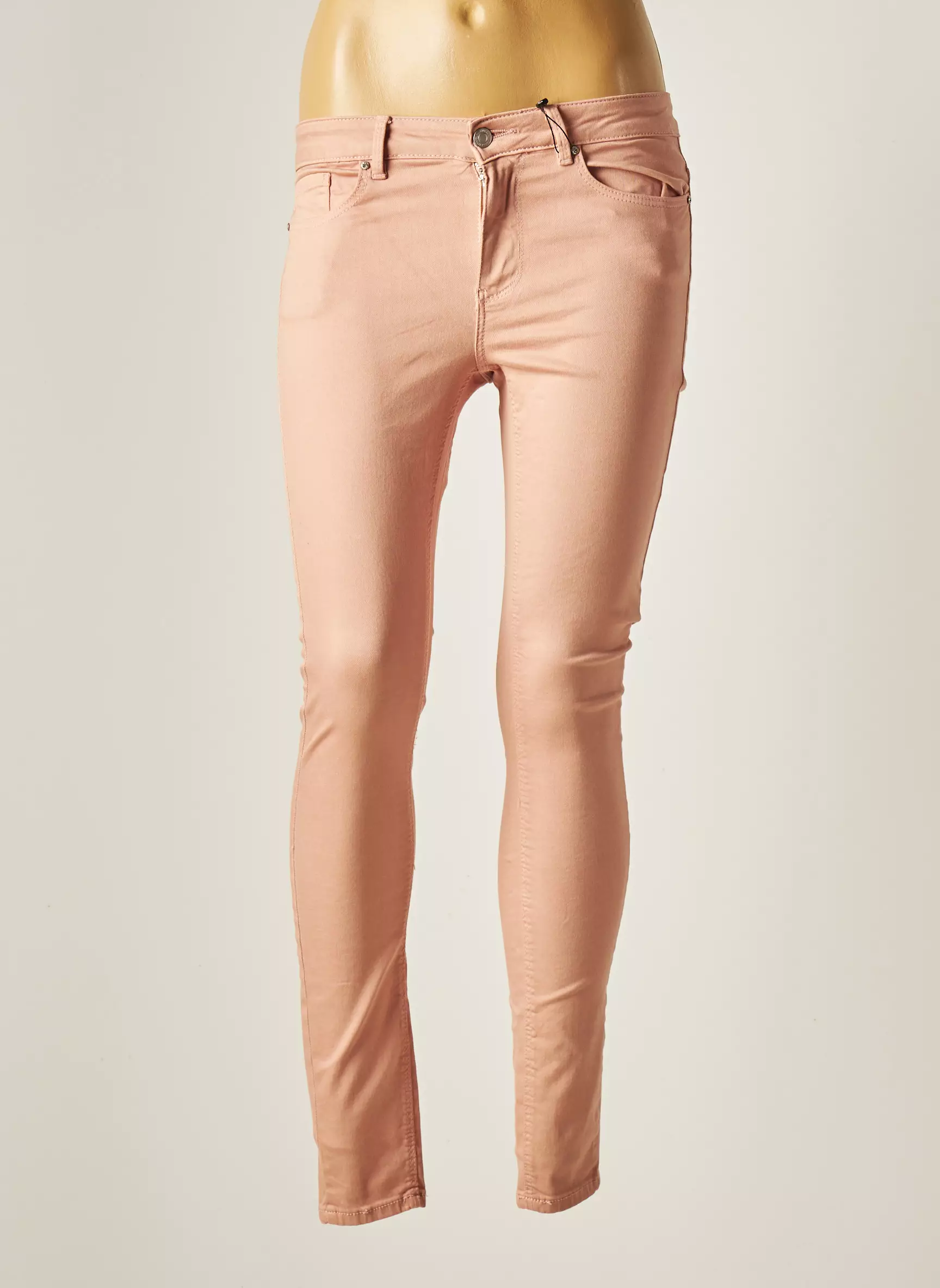 Vero Moda Pantalons Slim Femme couleur rose