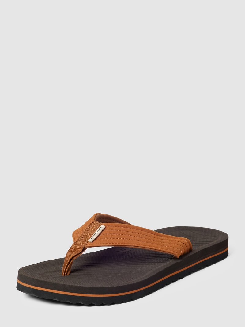 Zehentrenner mit Label-Detail Modell 'DBAH ECO' in camel