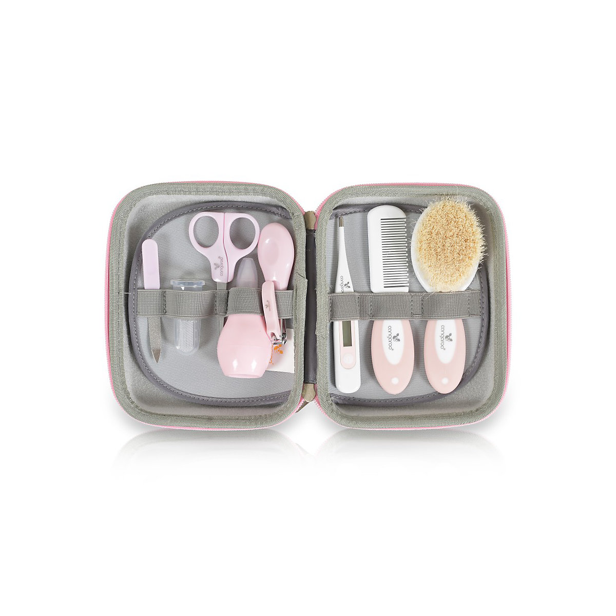 Babypflegeset M1419 Reiseetui 9-tlg Nasensauger Nagelschere Thermometer Babypflegesets