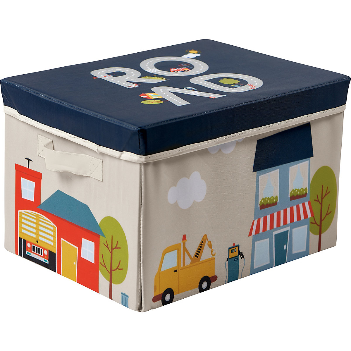Spielteppich und Aufbewahrungsbox, Playbox - Motiv Stadt