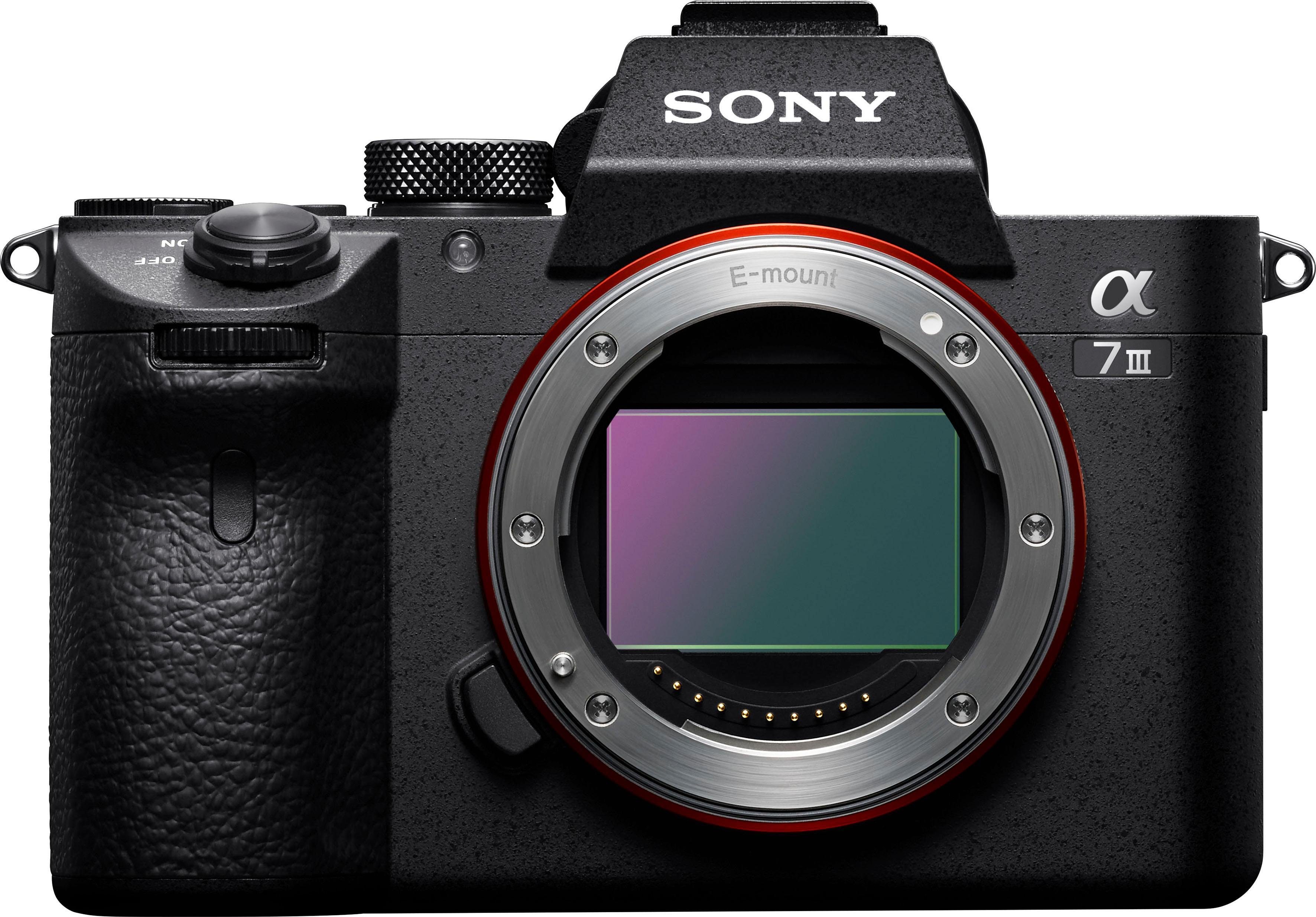 Sony ILCE-7M3B - Alpha 7 III E-Mount Systemkamera (24,2 MP, Exmor R CMOS Vollformatsensor, 2 Kartenslots, nur Gehäuse)