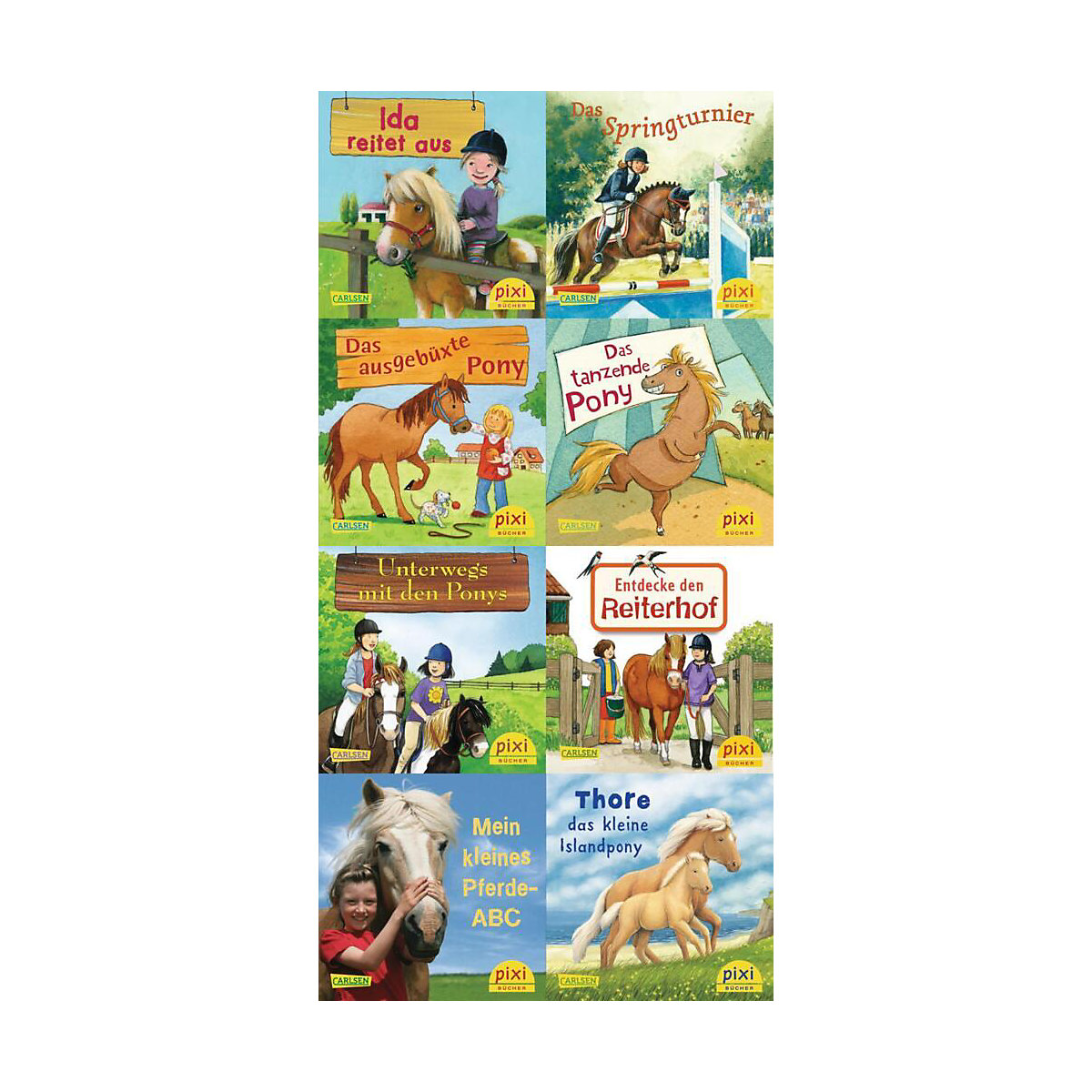 Pixi Bücher: Pferde-Freundschaften, Pixi-Buch Serie 231, 8 Hefte