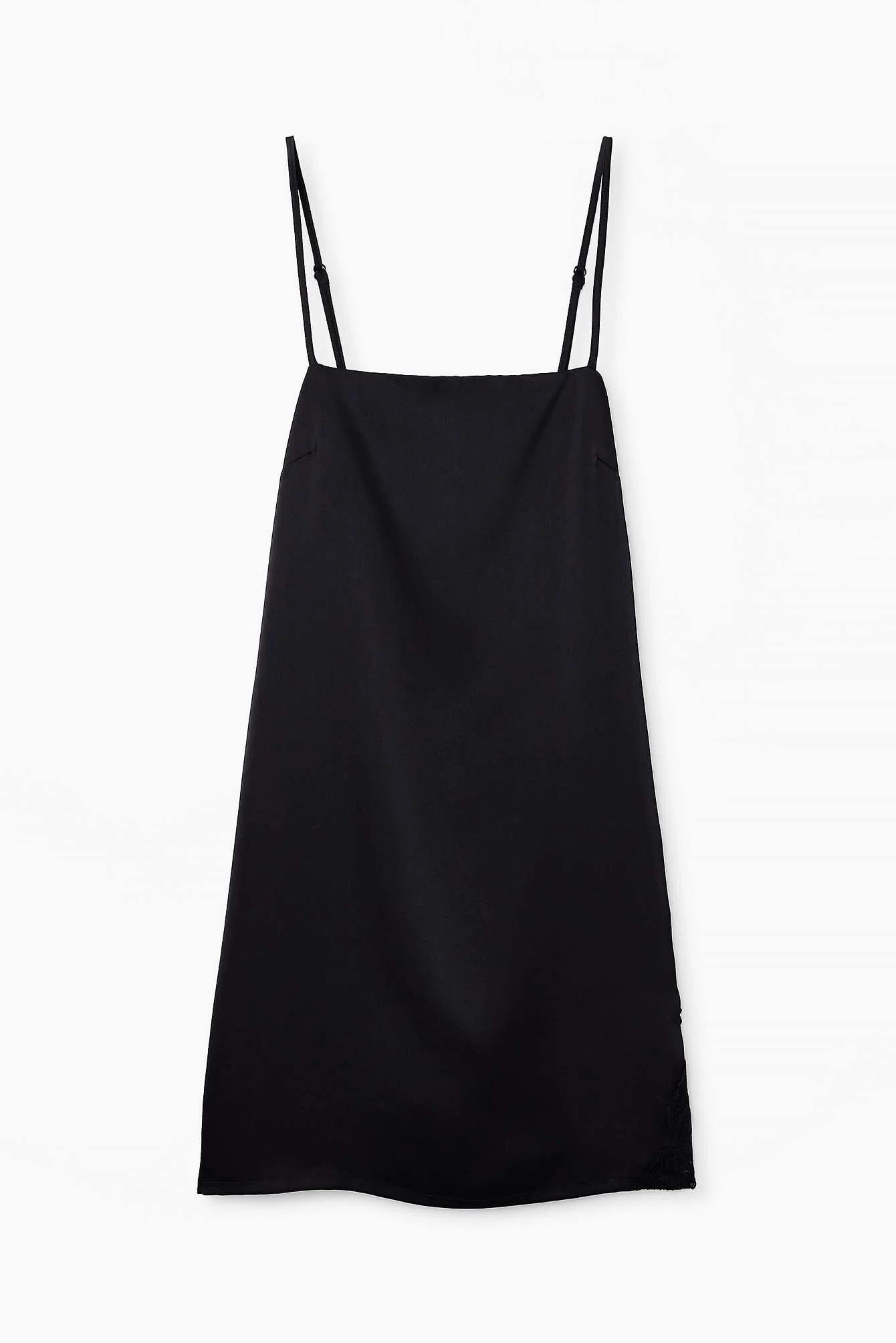 Minikleid mit Spitzendetail und tiefem Rückenausschnitt