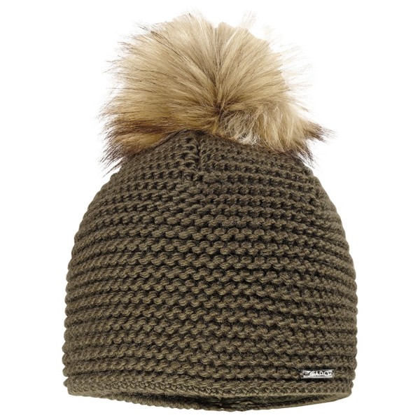 CAPO - Short Beanie fake fur Pompon - Mütze