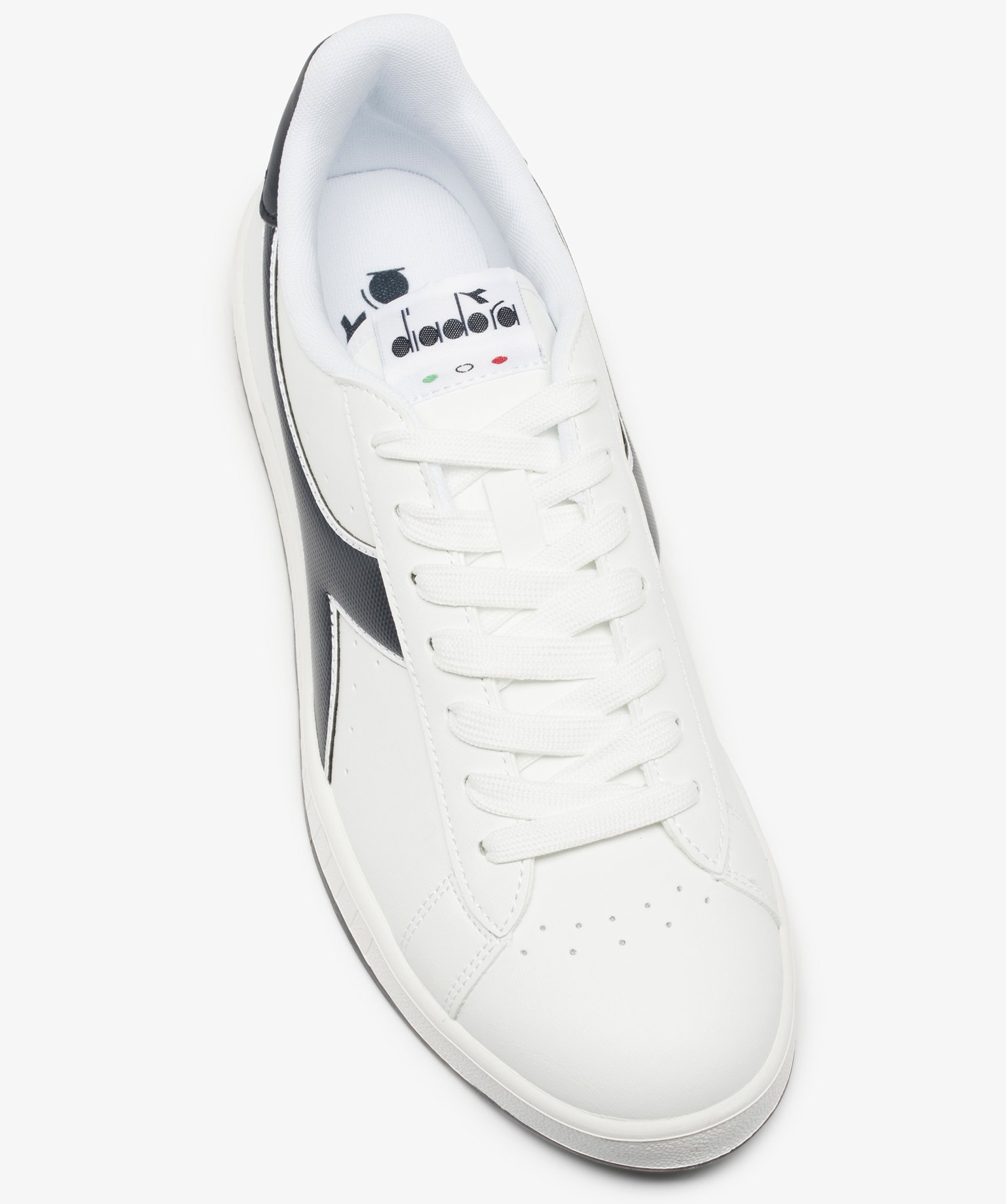 Baskets homme bicolores à lacets – Diadora Game blanc | GEMO