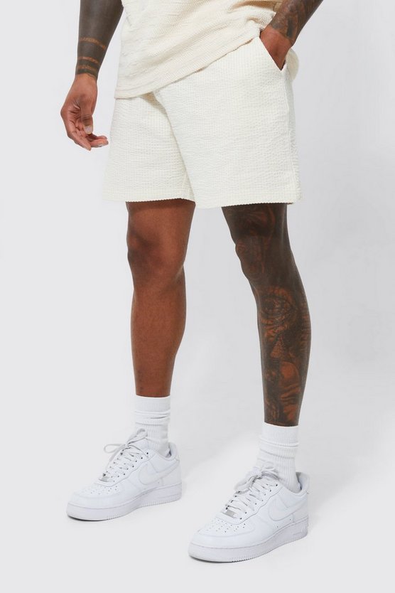 Lockere Jacquard-Shorts