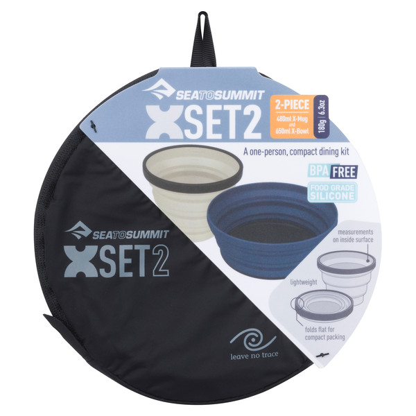 X-SET: 2-PCE   (X-MUG,X BOWL &  STORAGE POUCH) - Campinggeschirr