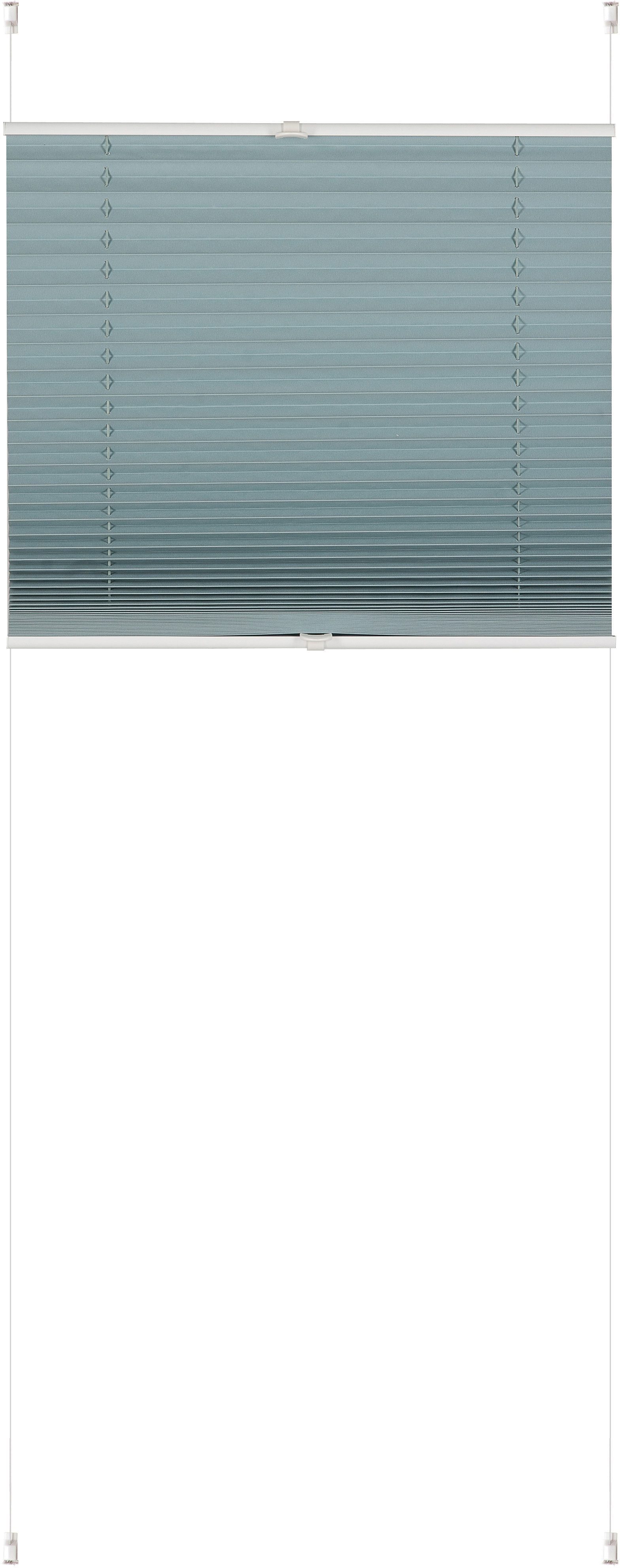 Plissee Klemmfix Pisa, K-HOME, verdunkelnd, ohne Bohren, verspannt, Klemmfix