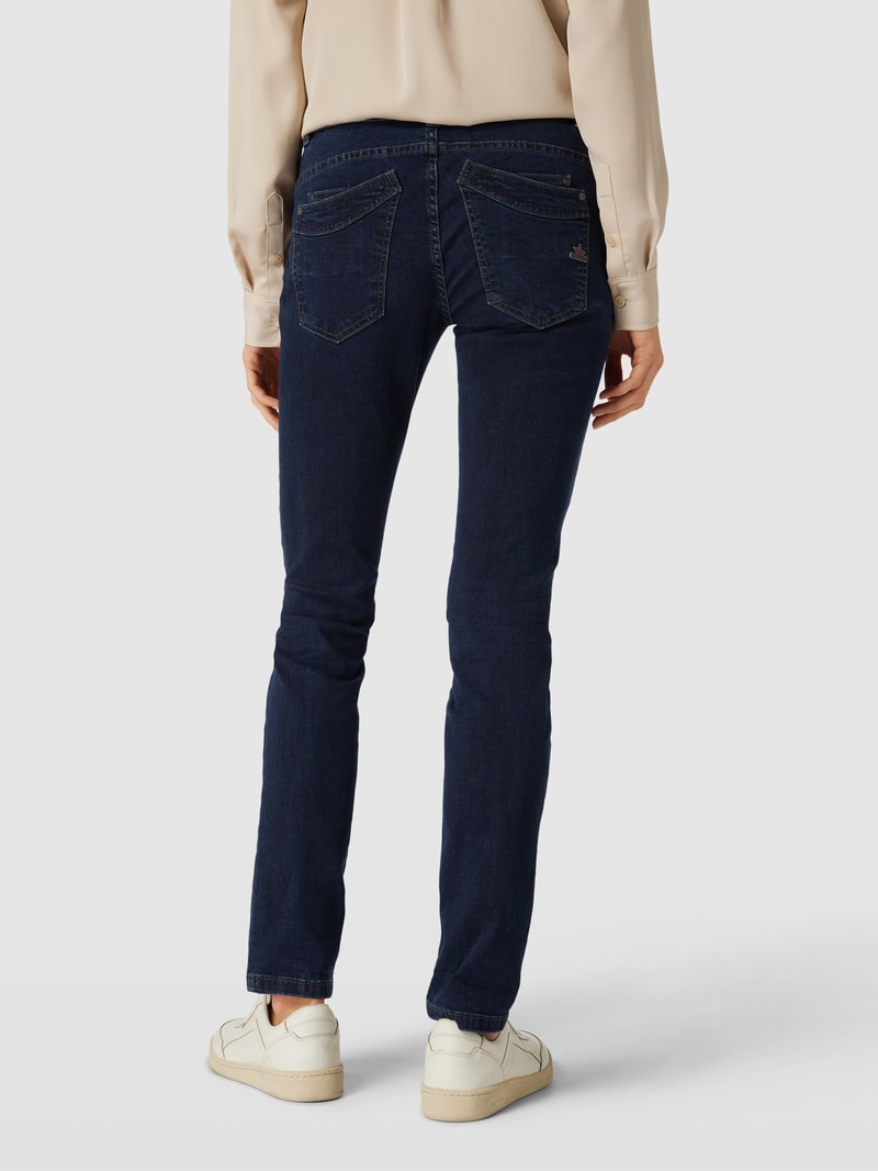 Jeans im 5-Pocket-Design Modell 'Malibu' in dunkelblau