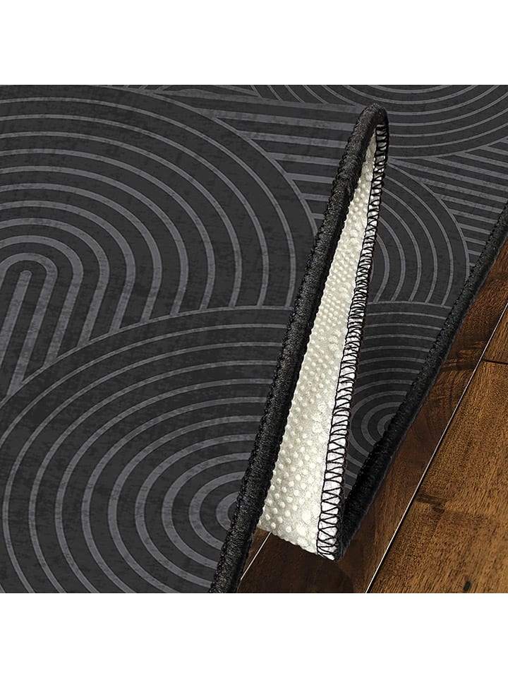 CARPET DIEM Kurzflor-Teppich in Grau/ Schwarz günstig kaufen