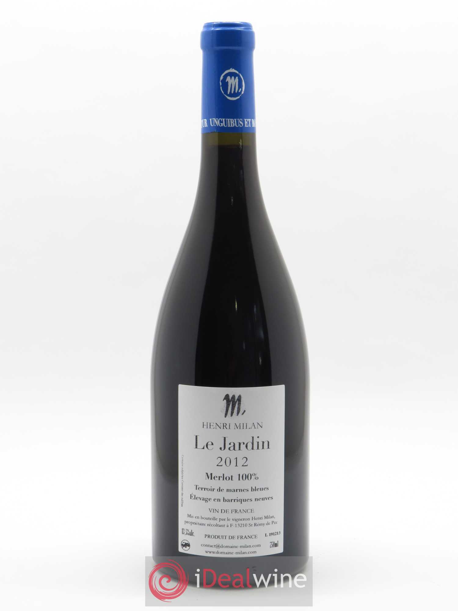 Vin de France Le Jardin Henri Milan  2012 - Lot de 1 Bouteille