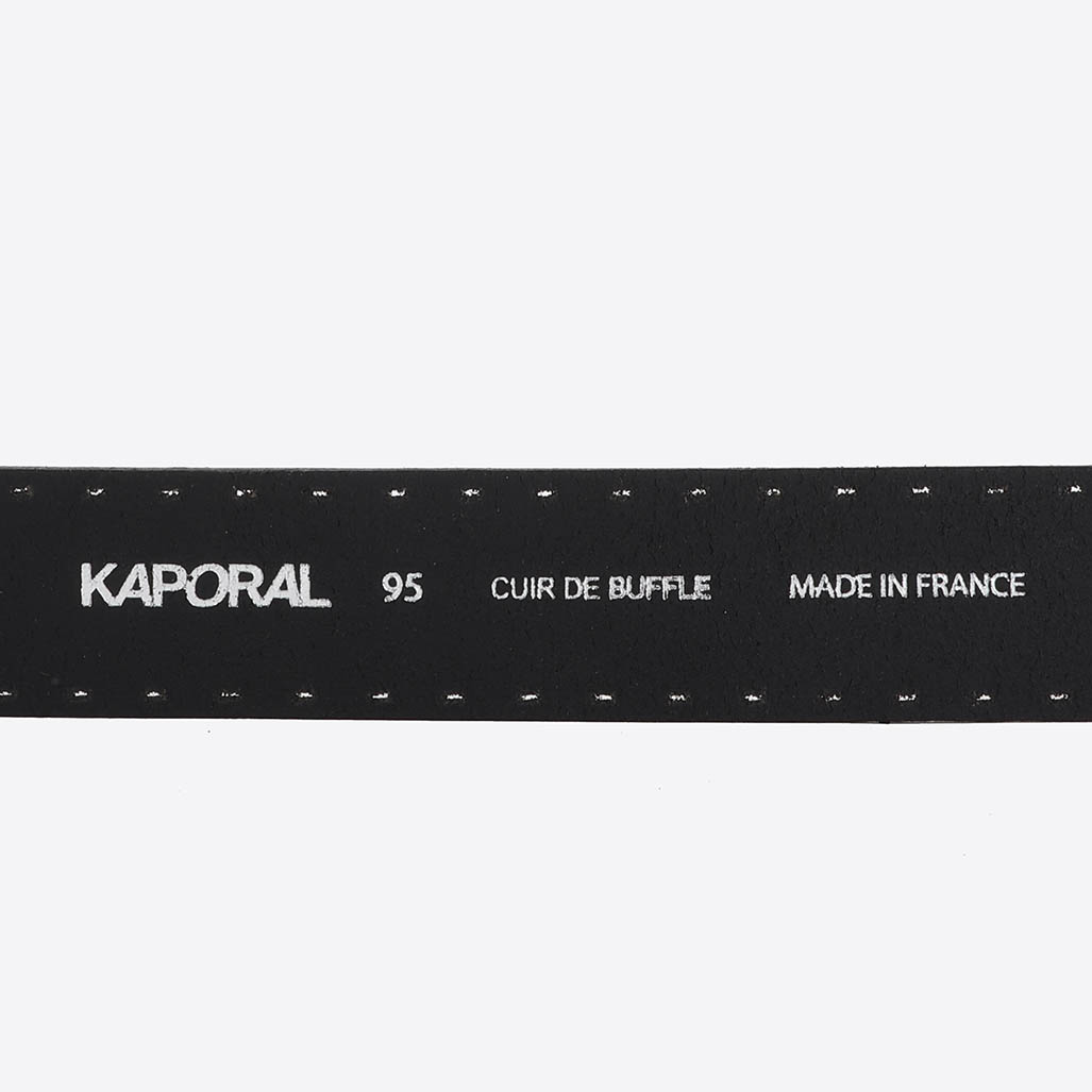 LOTAR  Ceinture en cuir noir Homme