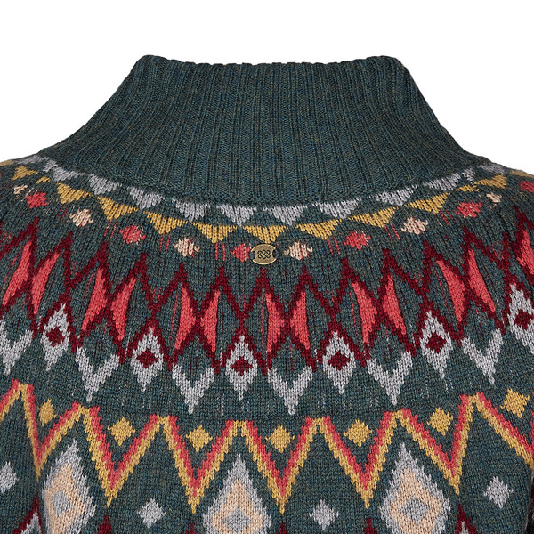 INDU ECO MOCK NECK Damen - Strickpullover