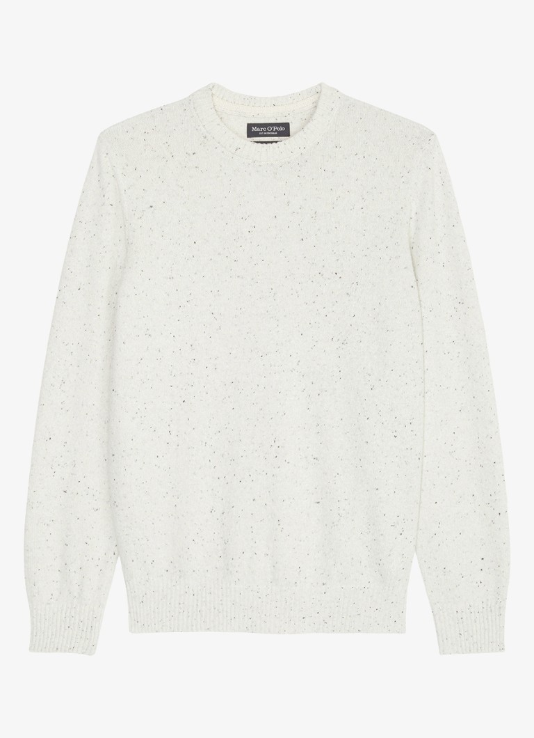 Marc O'Polo Fine-knit wool blend pullover with melange design