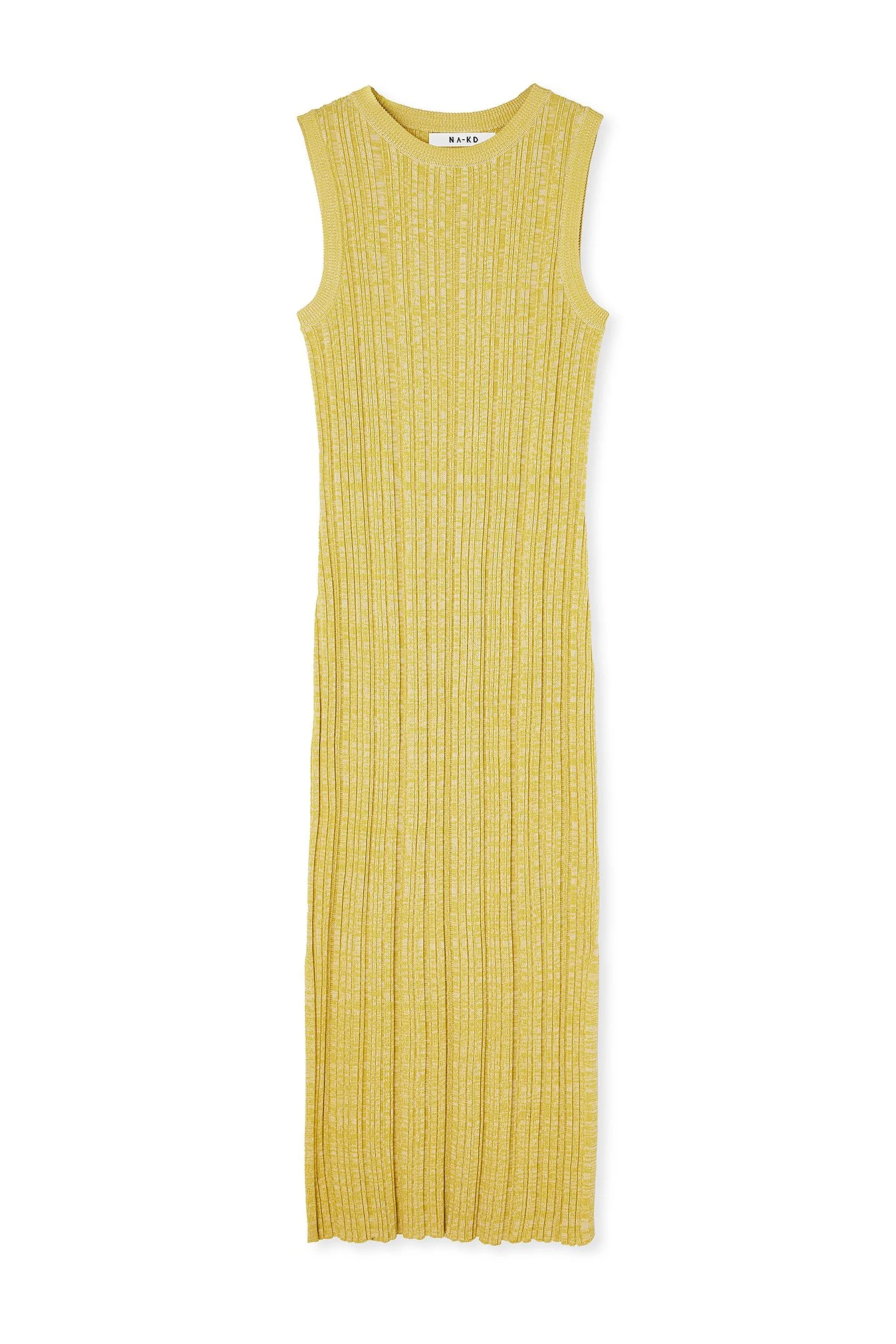 Ärmelloses Midikleid aus Rippenstrick