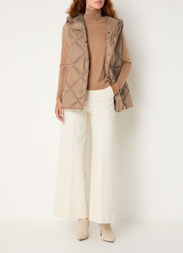 MaxMara  Frutto gewatteerde bodywarmer met steekzakken