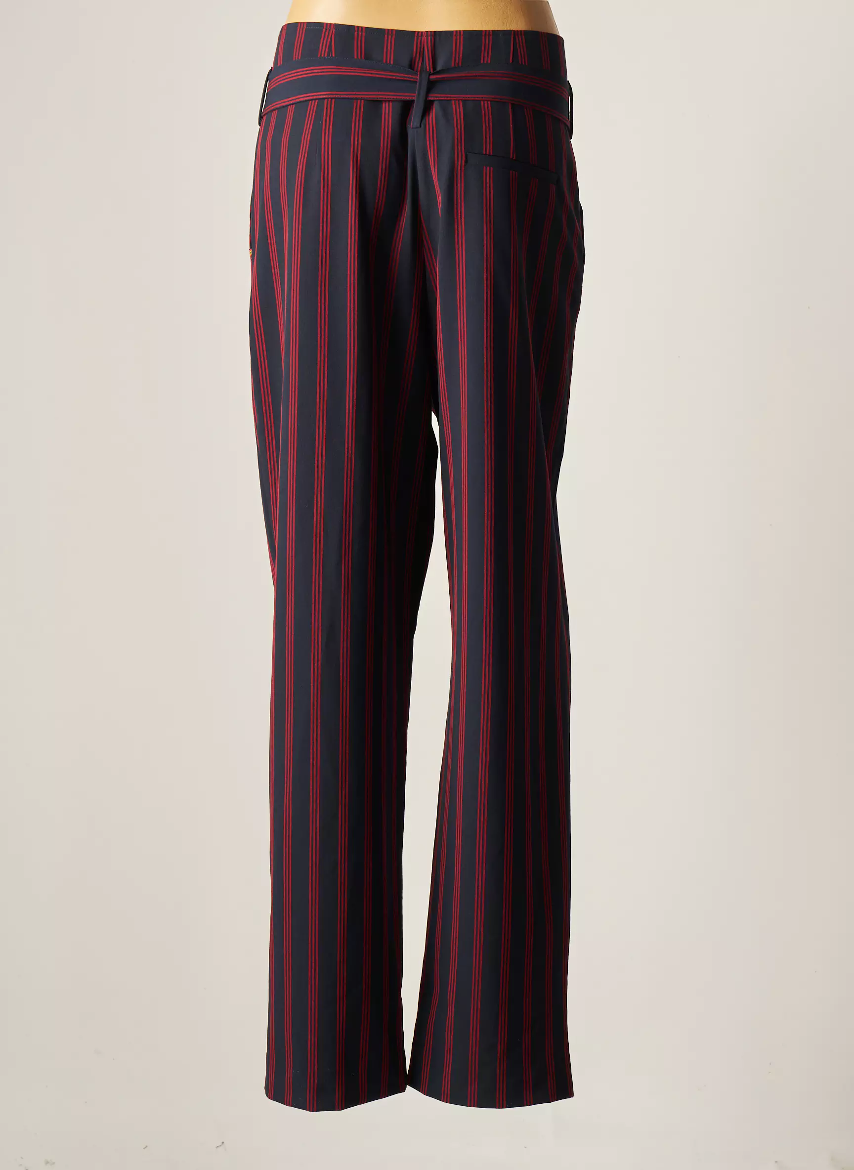 Le Fabuleux Marcel De Bruxelles Pantalons Droits Femme couleur bleu