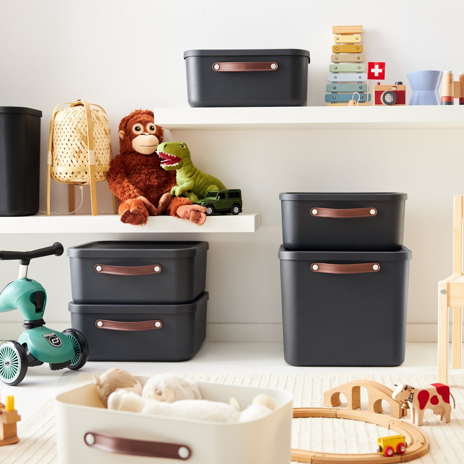 ROTHO Aufbewahrungsbox Aufbewahrungsbox mit Deckel 40 l MALOJA