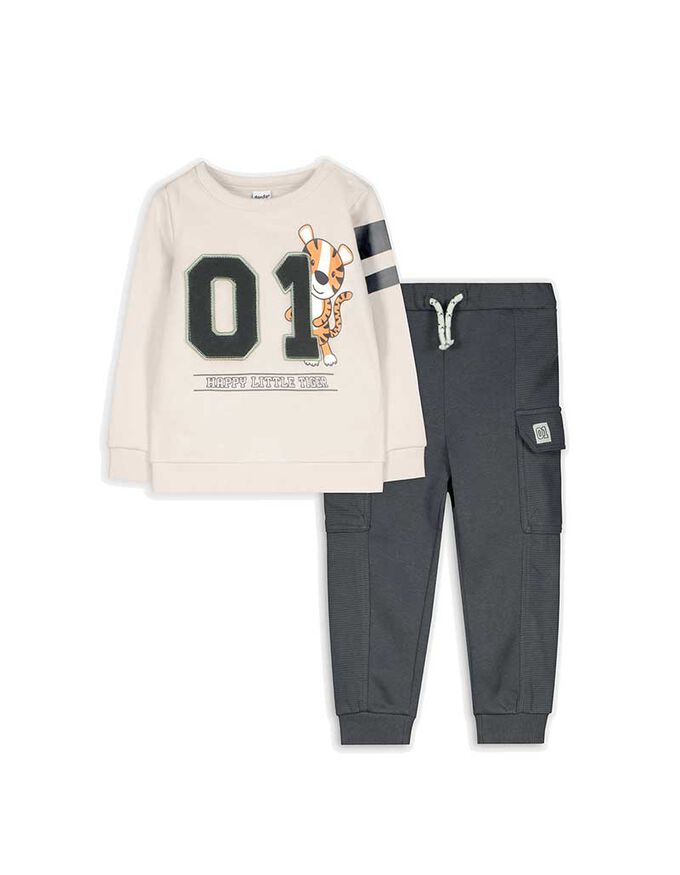 Set aus Sweatshirt und Hose - Print