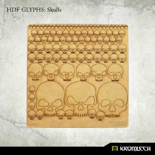 ** % SALE % ** HDF Glyphs: Skulls