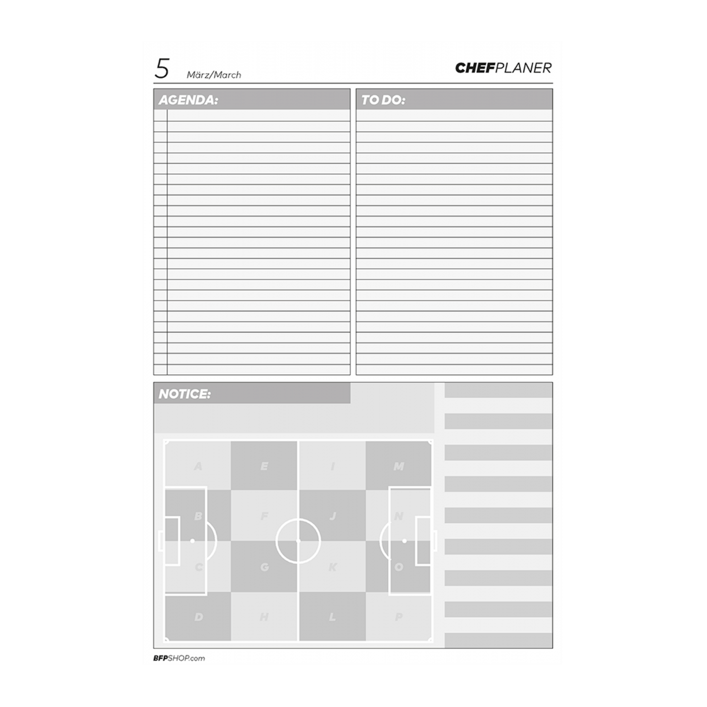 BFP CHEFPLANER International B5 | Arbeitsbuch für Fußballtrainer