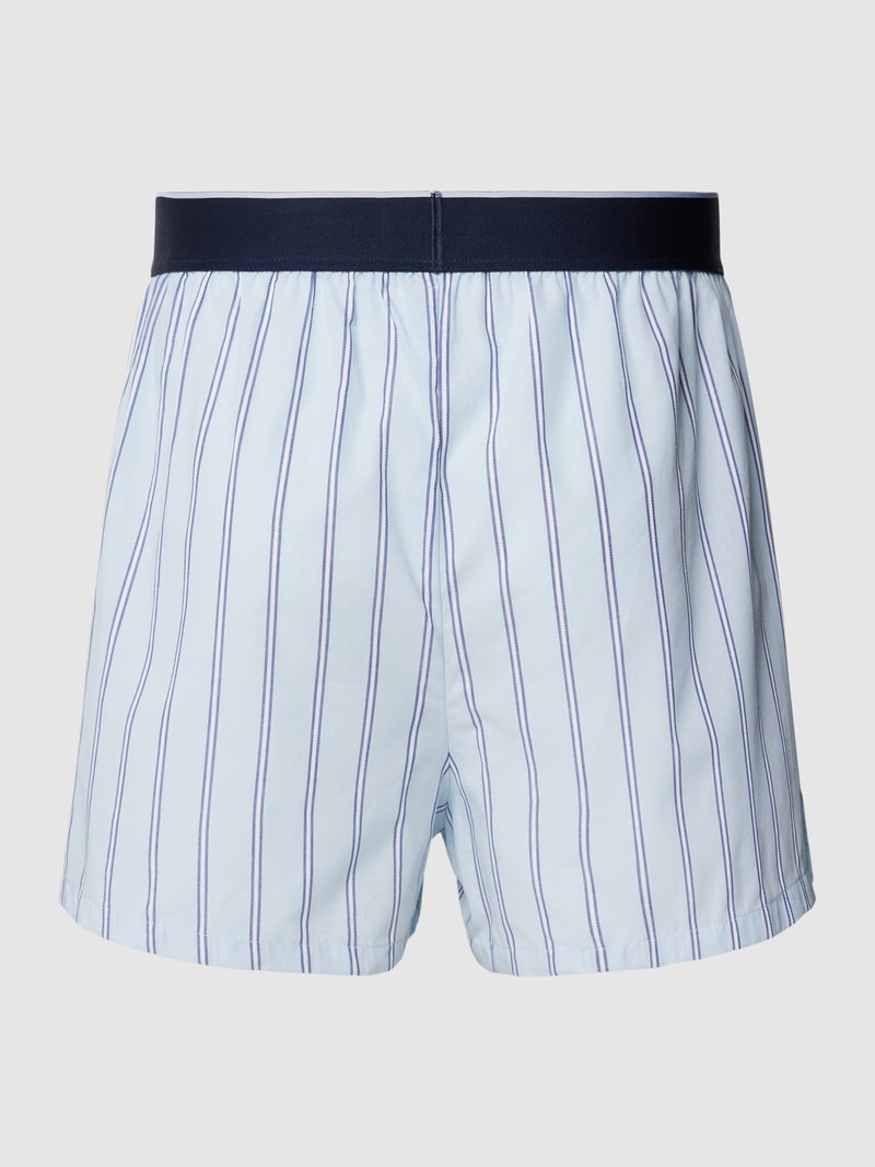 Boxershorts mit Streifenmuster in marineblau