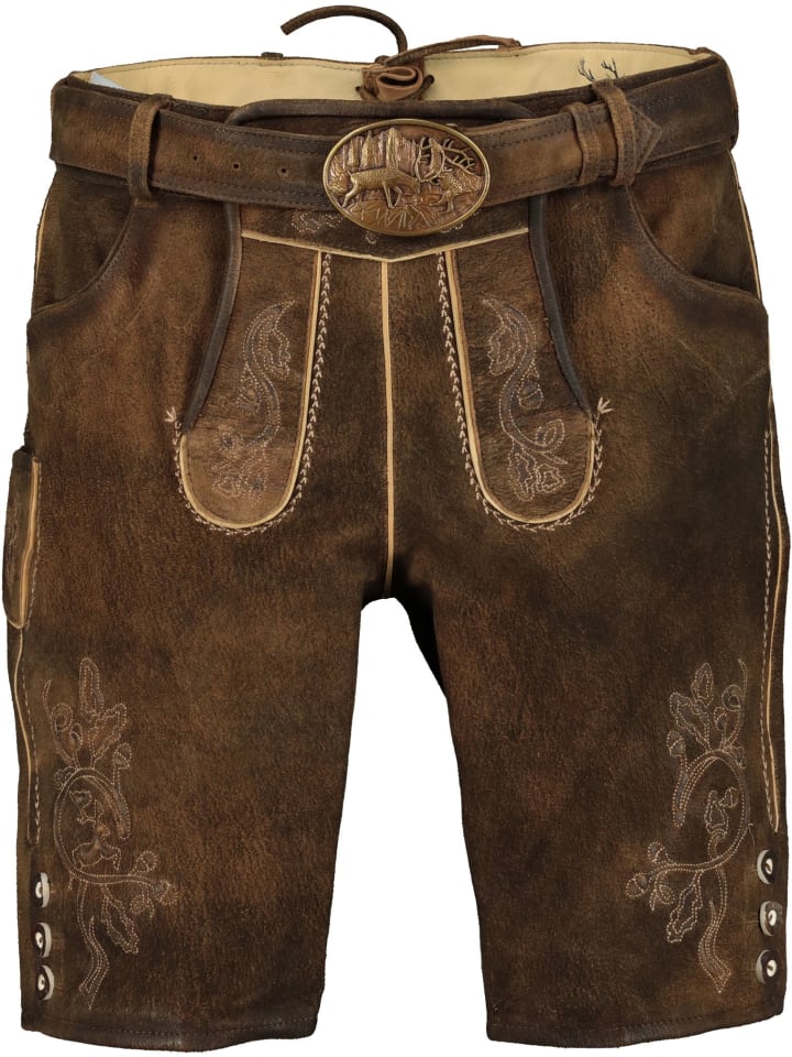 Spieth & Wensky Lederhose in Braun günstig kaufen