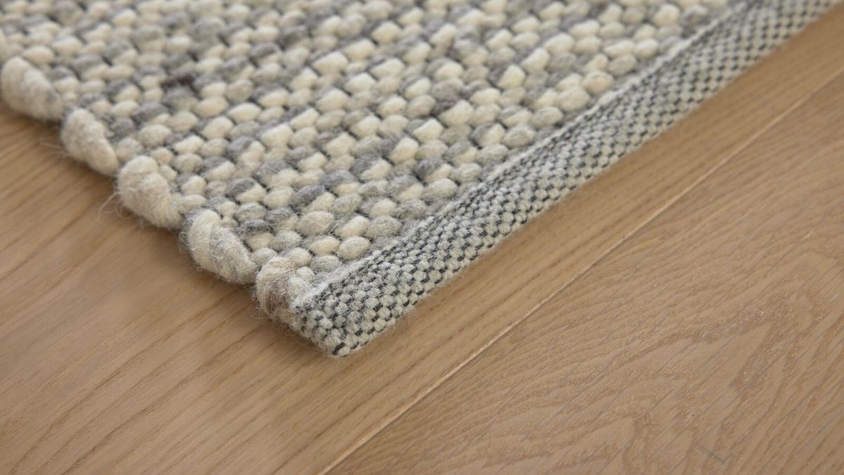 Interliving Handwebteppich B-8003 Grau 70 x 130 cm