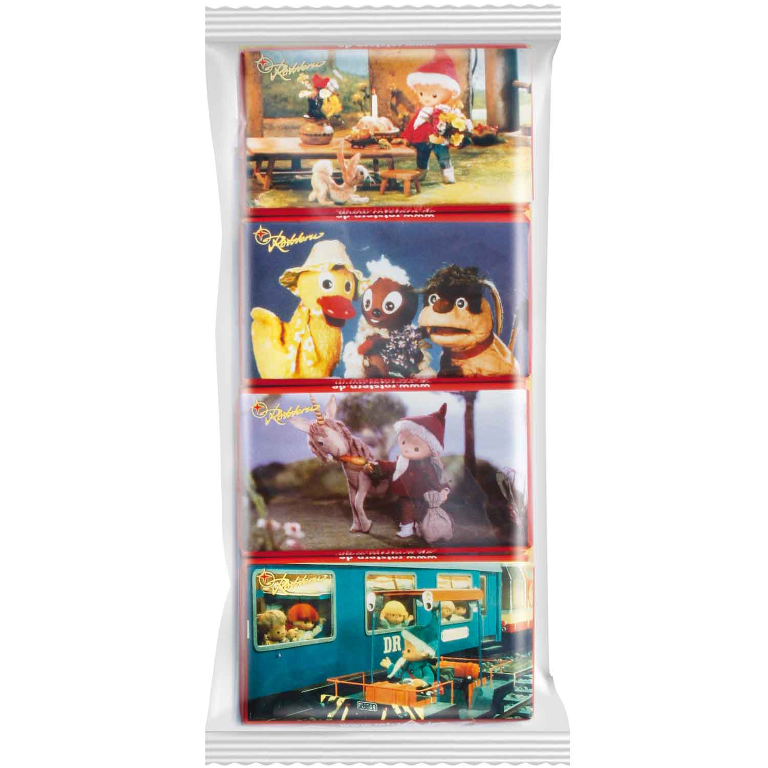 Rotstern Sandmännchen Schokoladentäfelchen 4x15g
