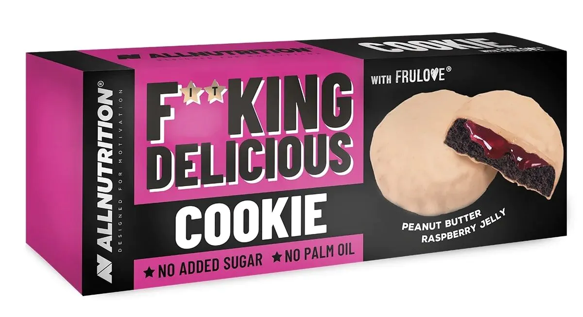 Allnutrition Fitking ukusni žele od kikirikija i maline - kolačić 128 g