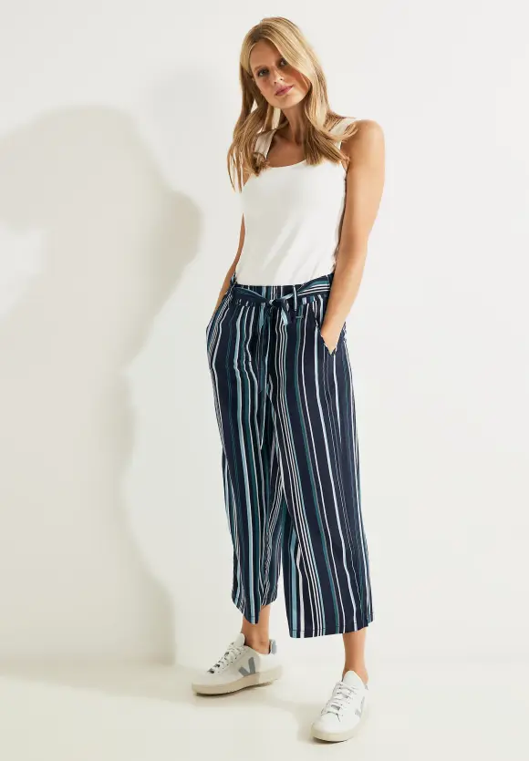 CECIL Loose Fit Hose mit Streifen