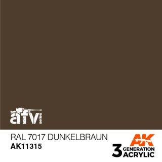 RAL 7017 Dunkelbraun (17 ml)
