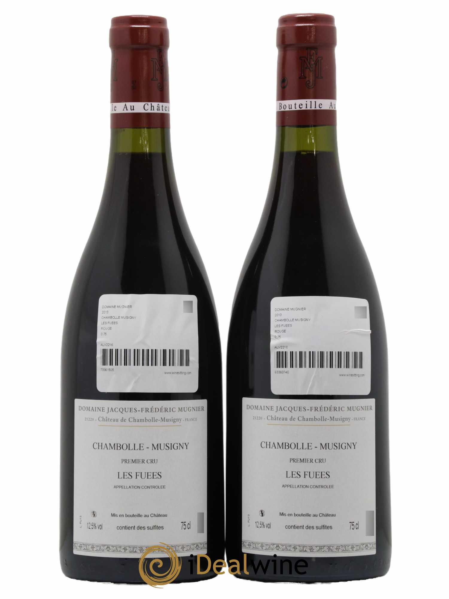 Chambolle-Musigny 1er Cru Les Fuées Jacques-Frédéric Mugnier  2013 - Lot de 2 Bouteilles