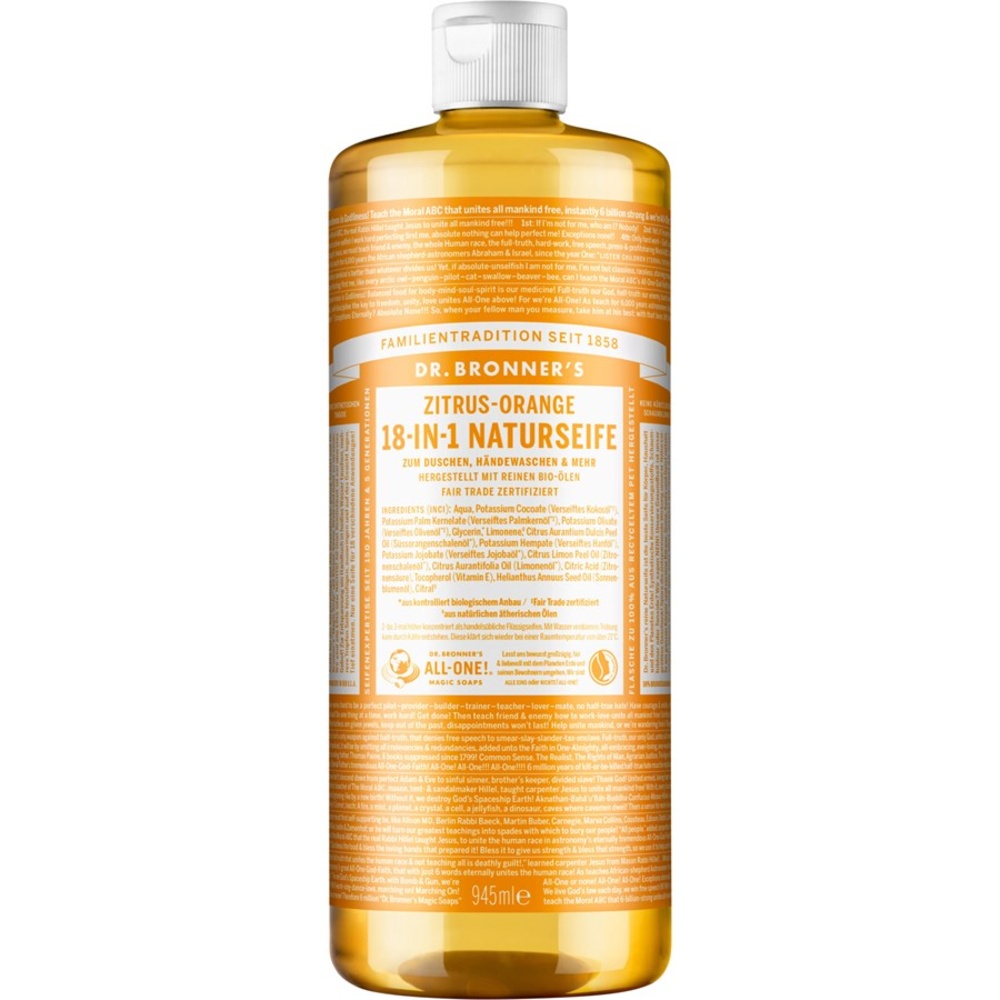dr. bronners Citrus-Orange 18-in-1 Natural Soap soin du corps