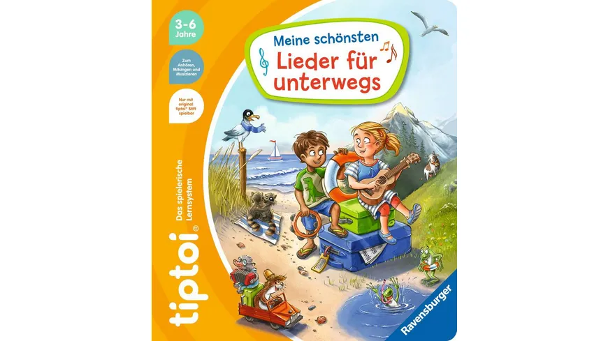 Ravensburger tiptoi - Meine schönsten Lieder für unterwegs, Für reiselustige Musikfreunde