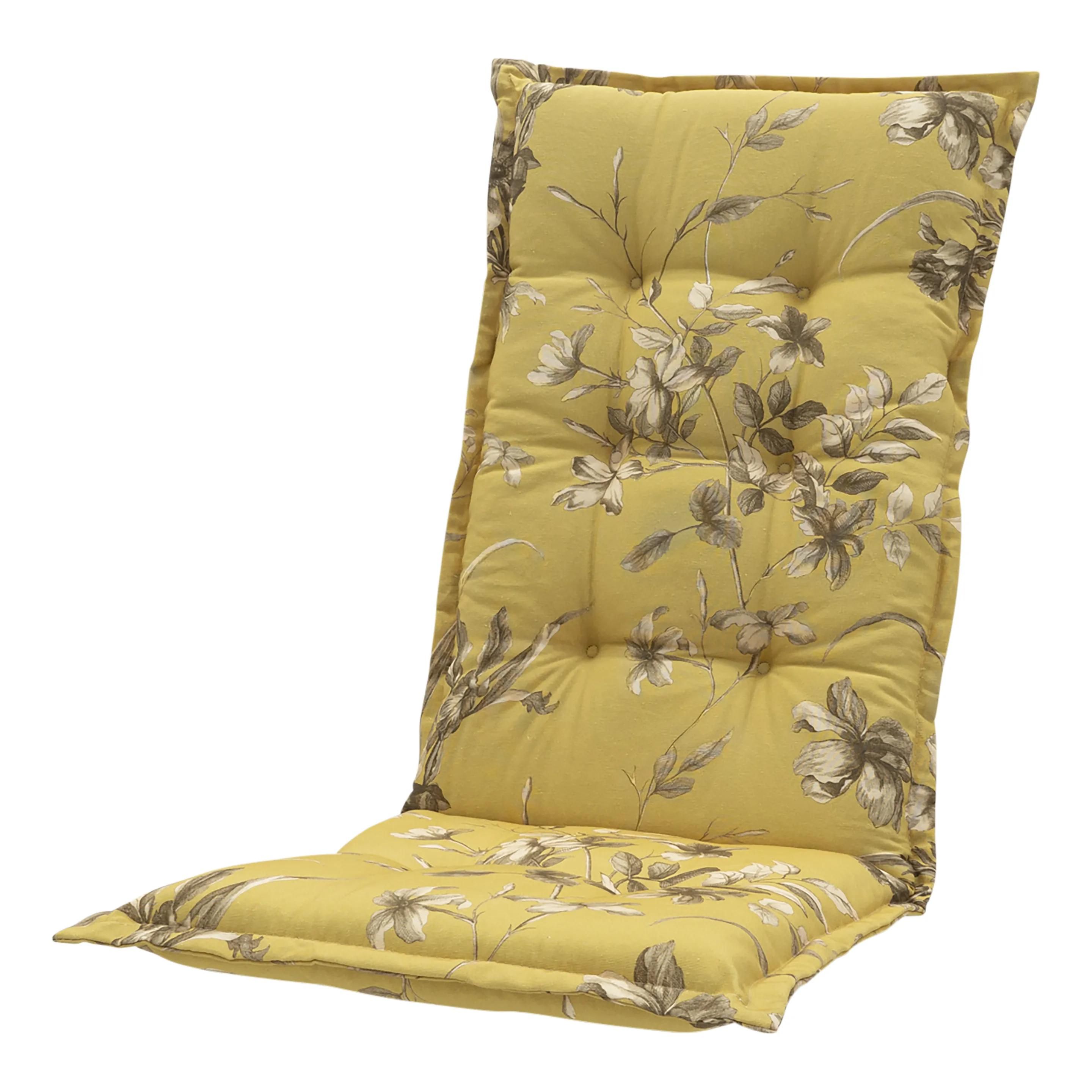 Madison Rose Gelb 123 x 50 Kissen mit hoher Rückenlehne