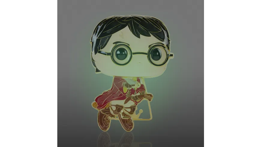 Funko - POP! - Harry Potter - Pin Harry Potter With Broom (Glow)