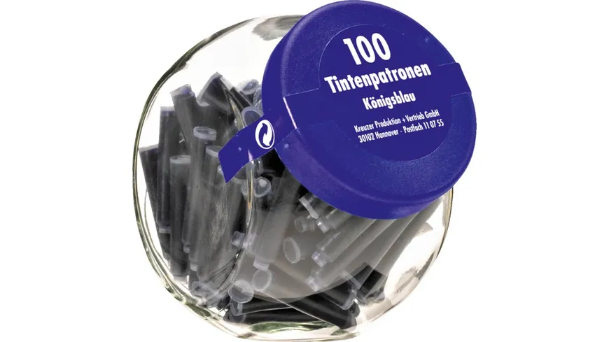 Kreuzer Tintenpatronen im Glas 100 Stück