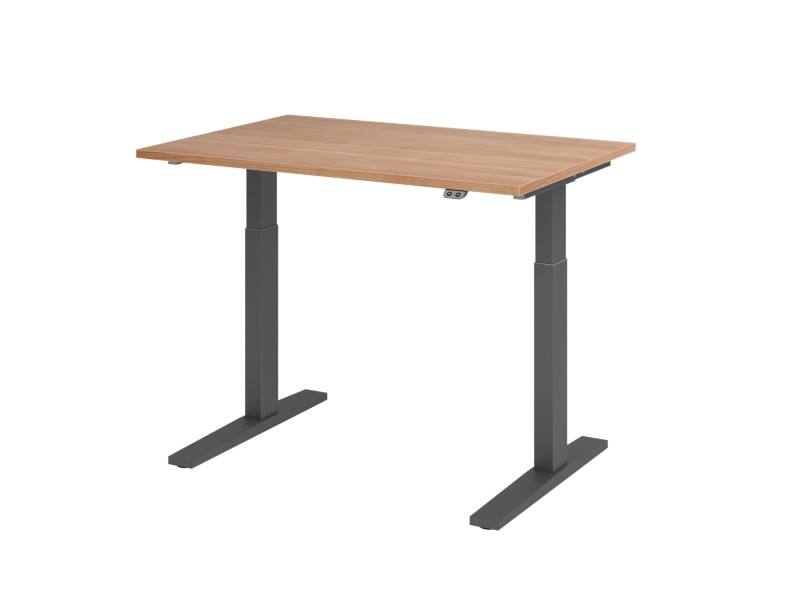 Hammerbacher VXMKA12/N/GDEAUFB Sitz-Stehschreibtisch Walnuss 1.200 x 800 x 1.200 mm