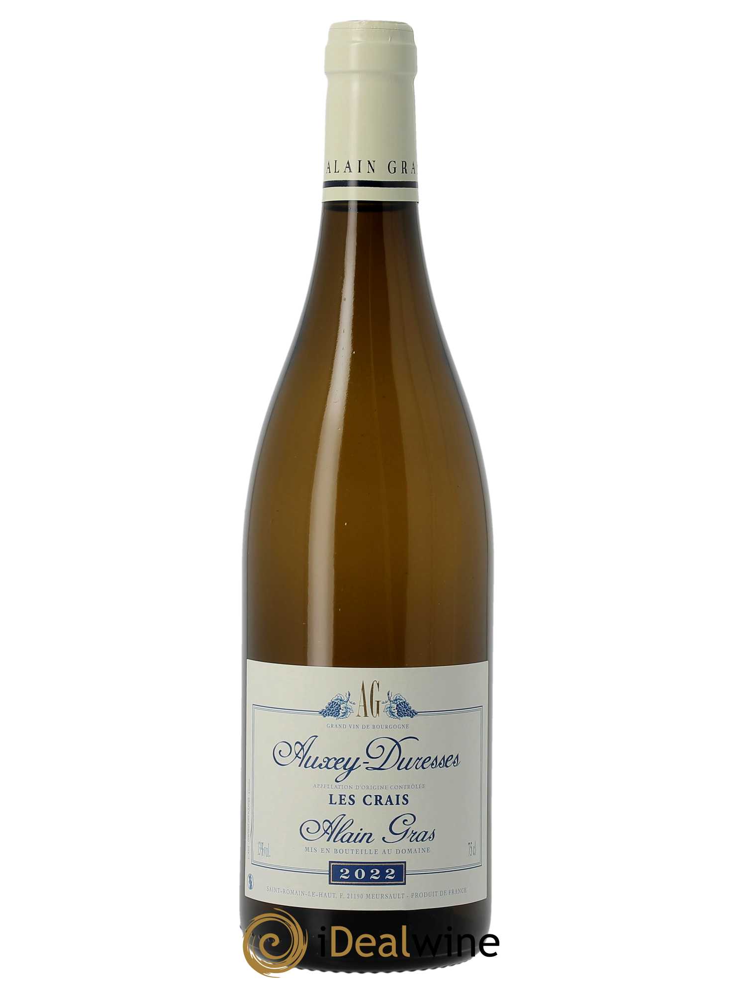 Auxey-Duresses Les Crais Alain Gras  2022 - Lot de 1 Bouteille