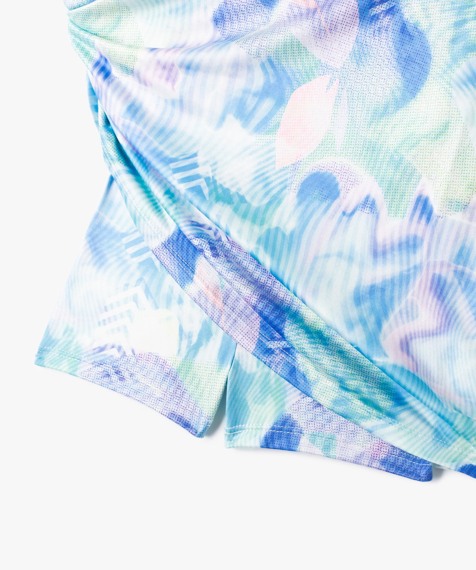 Robe fille avec combishort intégré en microfibre bleu | GEMO