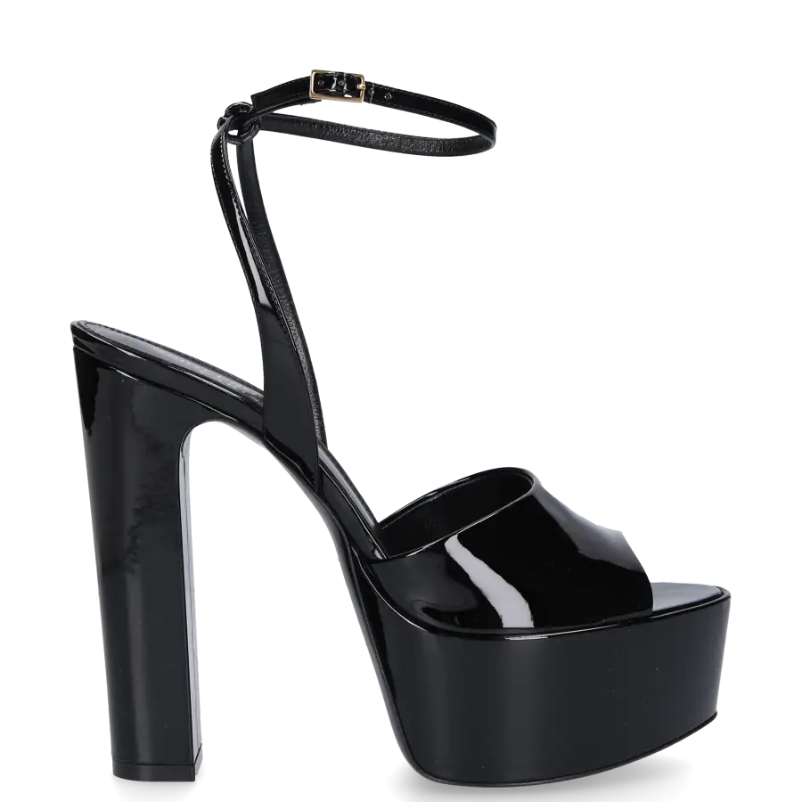 Saint Laurent - Sandalen SEXY 95 Lackleder - schwarz