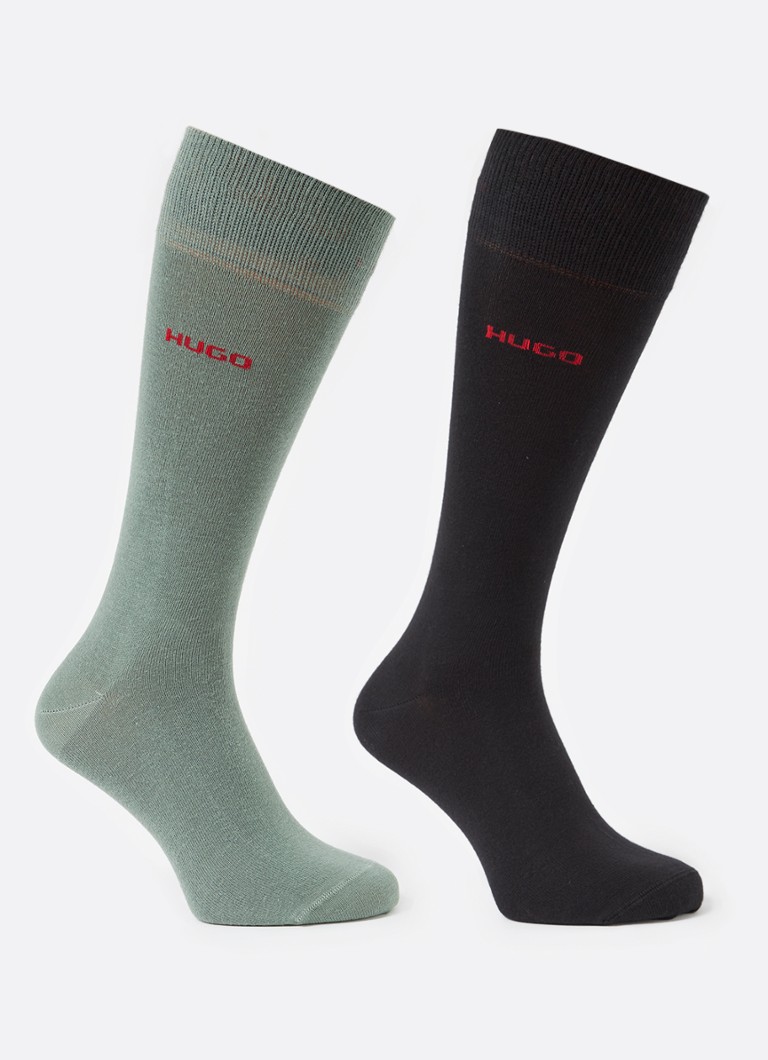 Șosete cu logo HUGO BOSS, set de 2