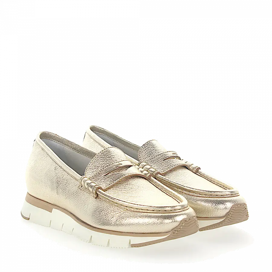Santoni - Slipper Metallisch gold - gold