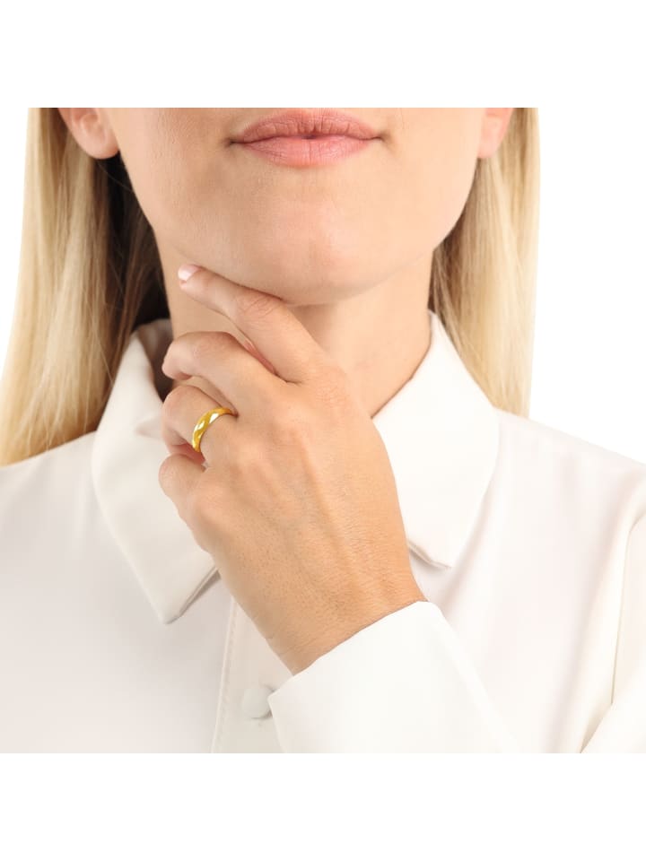 Amor Ring Edelstahl, IP Gold in Gold günstig kaufen