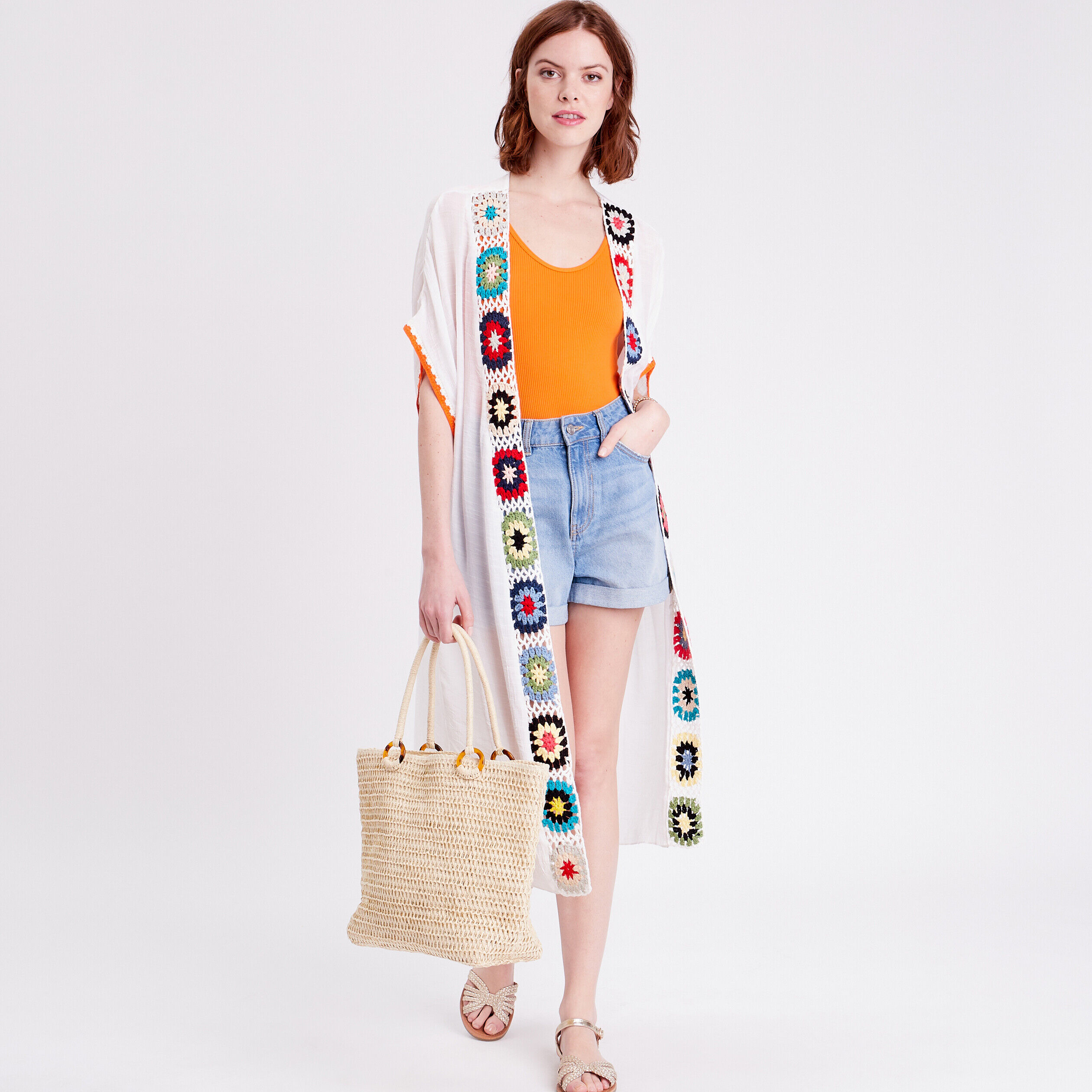 Body bretelles sans couture orange femme | Cache Cache